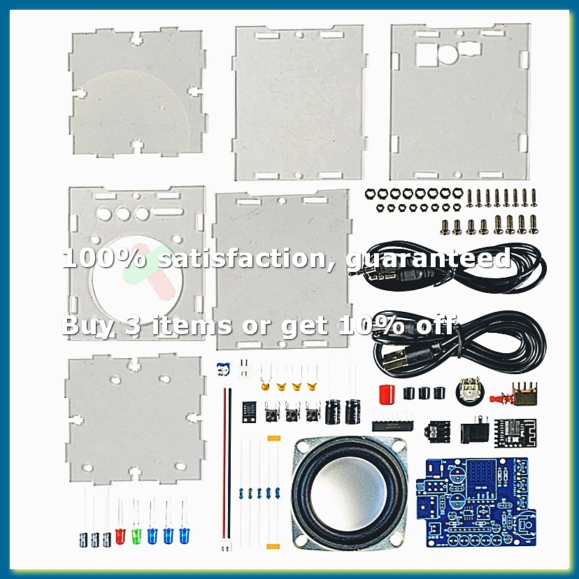 Diy Electronics Project Kit - طقم مكبر صوت بلوتوث للتركيب الذاتي،