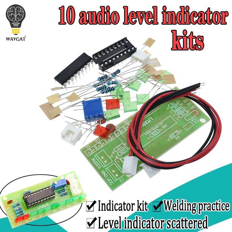 Diy Audio Electronics Kit - LM3915 تيار مستمر 9 فولت-12 فولت
