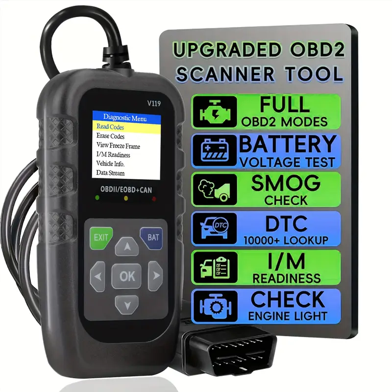 Logic Analyzer Usb - ماسح ضوئي V119 OBD2 لقراءة الأكواد،