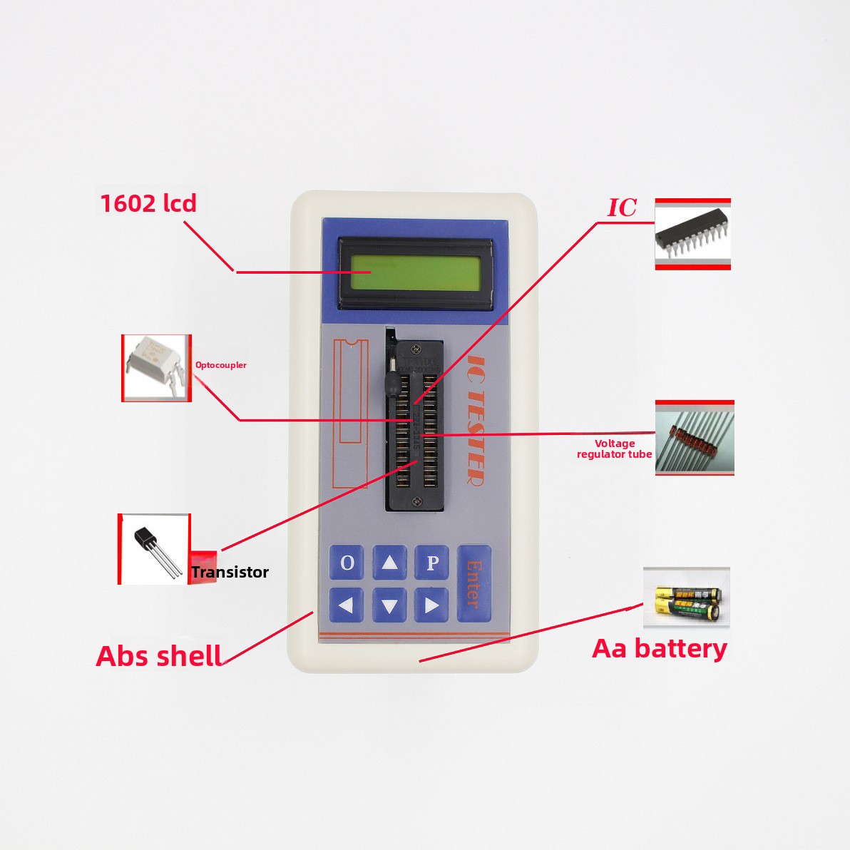 جهاز اختبار الترانزستور TSH‑06 - مراجعة Diy Electronics Shop وسعره
