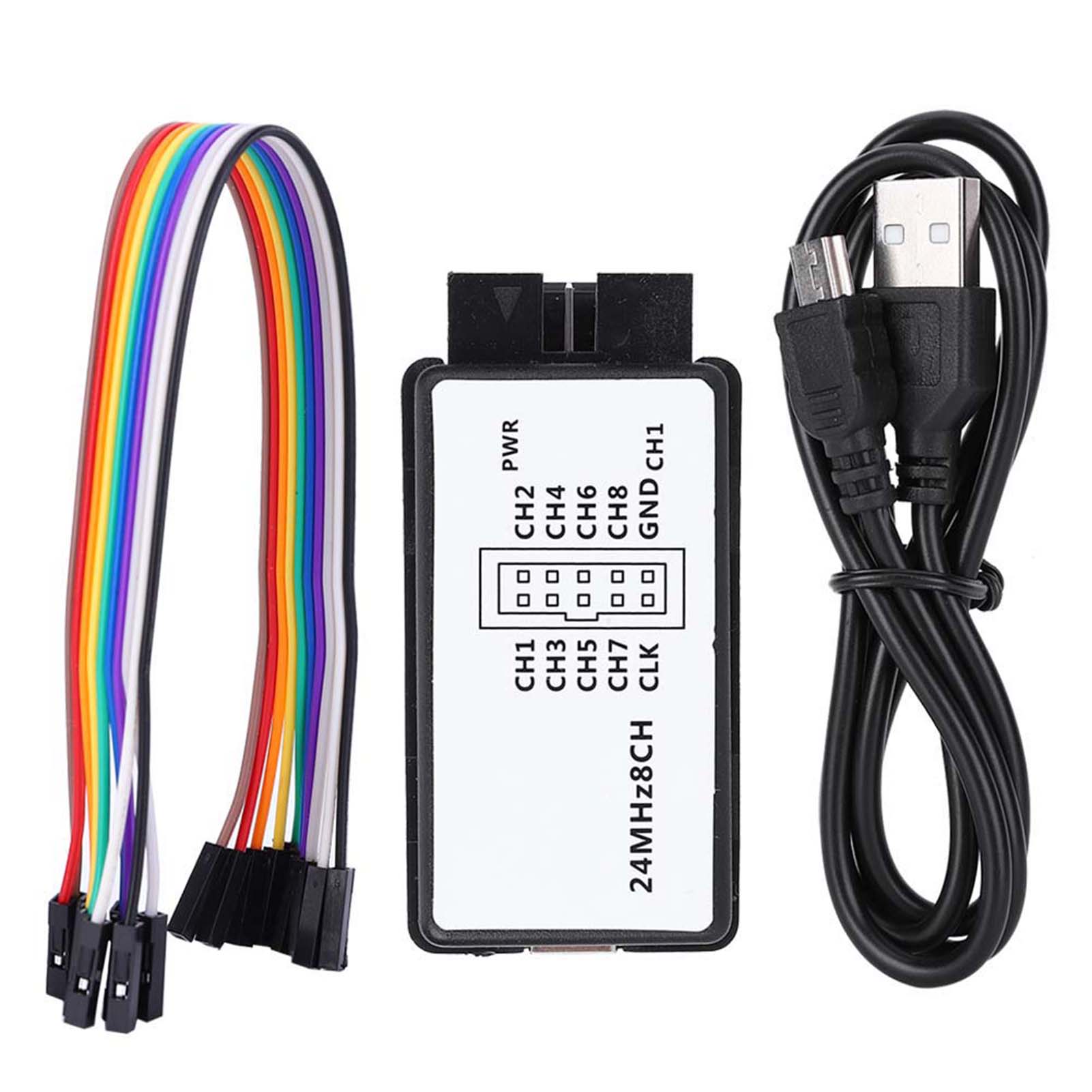 جهاز تحليل المنطق بتردد 24 ميج - مراجعة Logic Analyzer Usb وسعره