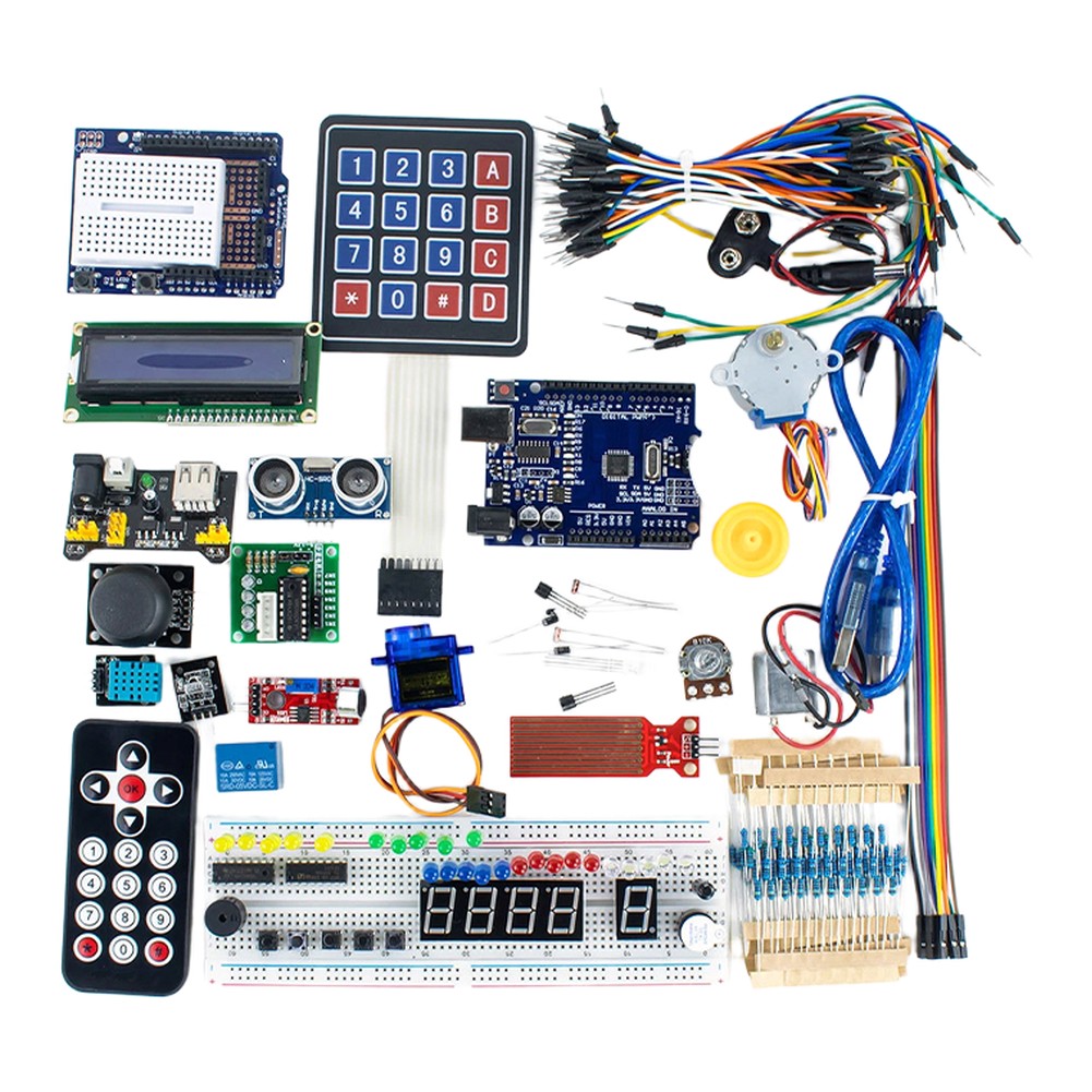 مجموعة R3 الكاملة للمبتدئين مع - مراجعة Diy Electronics Project Kit وسعره