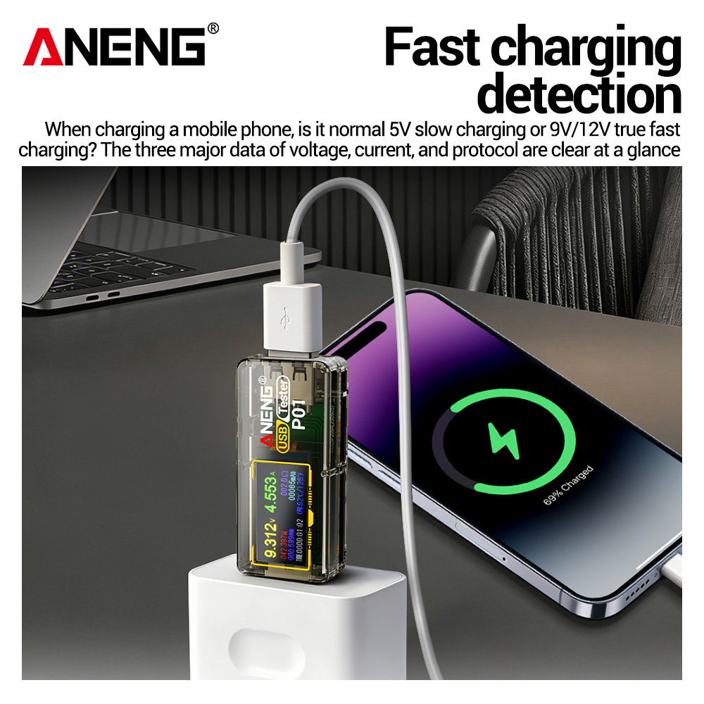 جهاز اختبار USB ANENG P01، مقي - مراجعة Logic Analyzer Usb وسعره